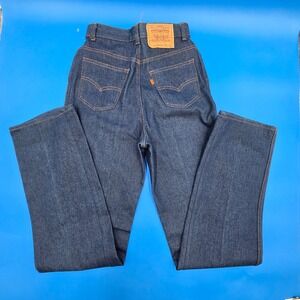 VTG 1981 Levi's 25414 Orange Tab Jeans NOS 27x34‎ Deadstock High Rise 517 USA